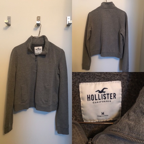 Hollister Half Zip Fleece Top - Picture 1 of 4